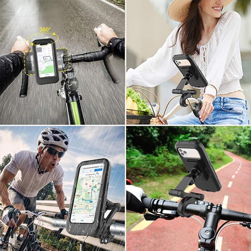 Supporto Universale Per Telefono E GPS Per Bici E Moto | PLUS 15, Rotante 360°, In Lega Di Alluminio