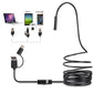 🔥 Endoscopio 3 in 1 – Telecamera Ispezione IP67, Sonda 5,5/7mm, Connessione USB/Micro USB/Type-C