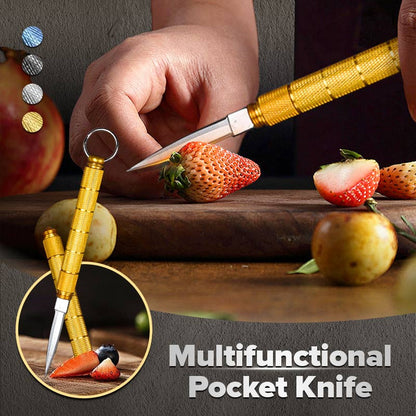 💥Livello Professionale🔥Coltello Tascabile Portatile Staccabile con Portachiavi