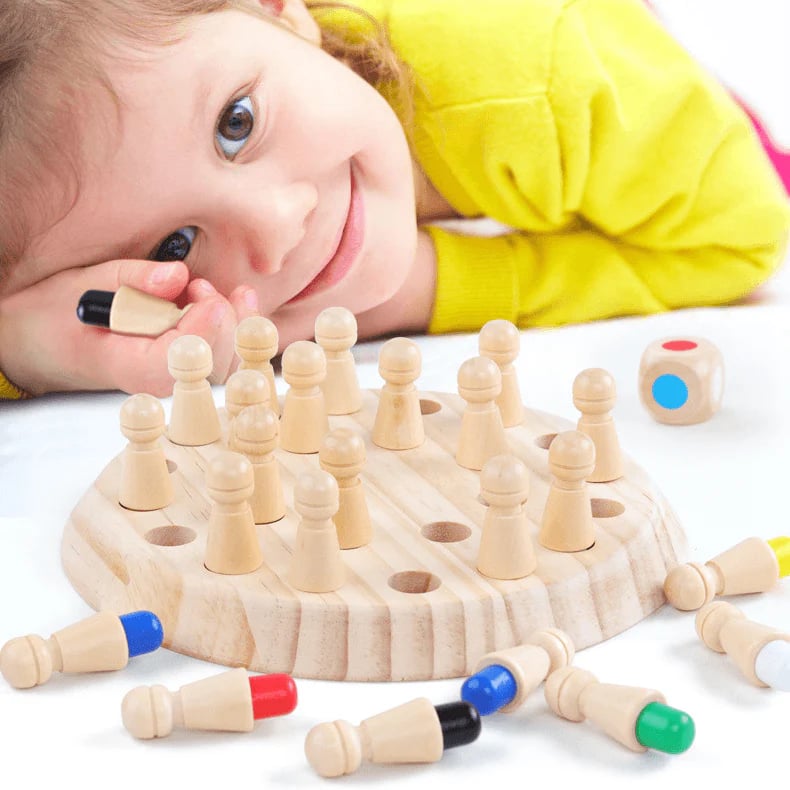 Anstore Scacchi di Memoria, Giochi Montessori 3 Anni, Scacchi in Legno, Gioco per Bambini e Anstore Scacchi di Memoria, Giochi Montessori 3 Anni, Scacchi in Legno, Gioco per Bambini e