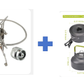 📢📢50% DI SCONTO!! ⏰Fornello a gas da campeggio – 5800W, accensione piezoelettrica, antivento 🔥