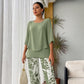 🔥ULTIMO GIORNO DI SALDI - SCONTO DEL 49%🔥 Completo pantaloni stampati e top girocollo da donna