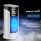 Bianco ❄️ Nuovo condizionatore d'aria evaporativo - Ventilatore da tavolo USB compatto, raffreddatore personale, velocità della ventola regolabile, funzione timer, design silenzioso, adatto per casa, viaggi e raffreddamento di piccoli ambienti esterni.