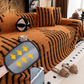 Copridivano in Peluche 🛋️✨🧺 Morbido peluche al tatto, con fondo antiscivolo e lavabile in lavatrice, protegge il divano da macchie e usura e conserva un ambiente di relax confortevole ogni giorno.