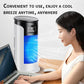 Bianco ❄️ Nuovo condizionatore d'aria evaporativo - Ventilatore da tavolo USB compatto, raffreddatore personale, velocità della ventola regolabile, funzione timer, design silenzioso, adatto per casa, viaggi e raffreddamento di piccoli ambienti esterni.