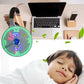 Ventilatore USB con Orologio LED Luminoso
