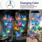 🎁 Idea Regalo Originale per Amanti del Giardino🦋 Campana Eolica Solare Colibrì con Luce RGB Cambiacolore Automatica🎨