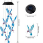 🎁 Idea Regalo Originale per Amanti del Giardino🦋 Campana Eolica Solare Colibrì con Luce RGB Cambiacolore Automatica🎨