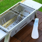 Barbecue Pieghevole da Esterno in Acciaio Inossidabile