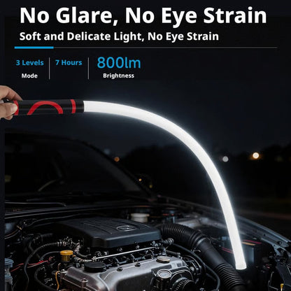 💡 50% DI SCONTO ORA! 🔋 Lampada da Lavoro LED Flessibile Ricaricabile – 7 ore di autonomia, asta da 112 cm e 3 livelli di luminosità 🛠️✨