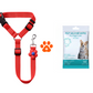 Cintura di sicurezza 2 in 1 per cani e guinzaglio da passeggio