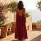 💃ULTIMO GIORNO DI SALDI CON IL 50% DI SCONTO!!✨Abito da casa da donna a tinta unita, elegante abito lungo senza maniche per l'estate, pigiama da donna per stare in casa💕