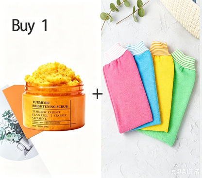 🍊Ultimo giorno di offerta speciale: a partire da sole 12,50 £ a bottiglia!! 🎁: Scrub illuminante alla curcuma
