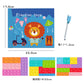 🔥🏅 Ultimo giorno -50%! Libro Magnetico Montessori Puzzle delle Frazioni – 106 pezzi educativi + penna, per imparare giocando a casa!