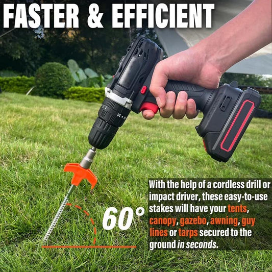 ✈️Picchetti per tenda da 8" con attacco a vite (ACQUISTA 3 E RICEVI 3 GRATIS)