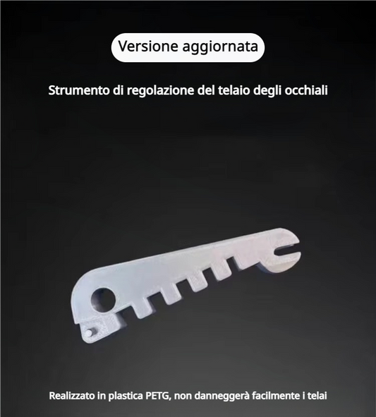 Strumento fai da te per la regolazione del tempio