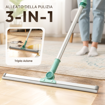 Scopa lavapavimenti multifunzionale in silicone