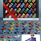 🎁 Scatola Regalo Auto in Lega 52 Modelli 🚗Idea Regalo Perfetta per Bambini da 3 Anni in Su🔥