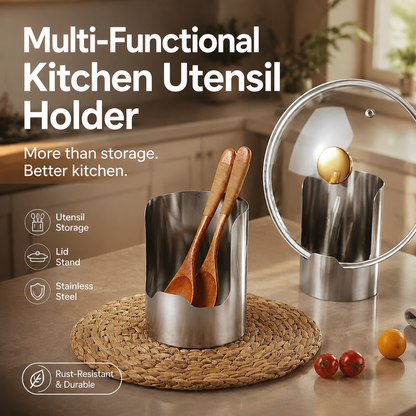 🥳2026 NUOVO ARRIVO🥳🔥OLTRE 50.000 VENDUTI! 🍳Portautensili da cucina multifunzionale, salvaspazio. Organizza coltelli, cucchiai e accessori, facile da pulire, mantiene la cucina ordinata ✨