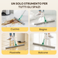 Scopa lavapavimenti multifunzionale in silicone