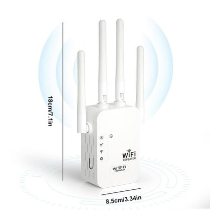 🎁 Ultimo giorno con il 50% di sconto! 🔥 Ripetitore WiFi 2026, dual band 1200 Mbps (5 GHz/2,4 GHz), amplificatore di segnale, copertura di 930 m² e 50 dispositivi, con porta Ethernet.