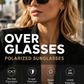 🕶️👓 Sconto del 50%! Attenzione, portatori di occhiali: questi occhiali da sole oversize si infilano facilmente sopra i vostri occhiali da vista e vi faranno sembrare una star del cinema, senza costose clip-on e senza dover armeggiare con le lenti!