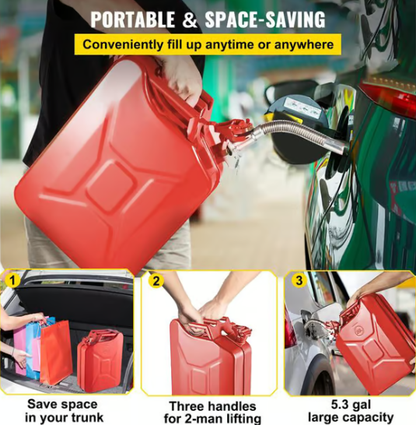 🔥 OFFERTA LIMITATA: 50% DI SCONTO! 💥 Beccuccio Flessibile in Acciaio Inox per Taniche di Carburante ⛽️✨