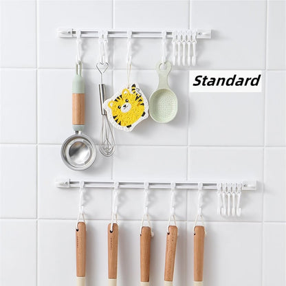 🧺 Acquista 1 e ricevi 1 gratis 🔥! Appendino a parete a forma di S senza fori – ganci regolabili, montaggio senza tracce e conservazione versatile – perfetto per cucina, bagno e ingresso 🏠✨