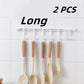 🧺 Acquista 1 e ricevi 1 gratis 🔥! Appendino a parete a forma di S senza fori – ganci regolabili, montaggio senza tracce e conservazione versatile – perfetto per cucina, bagno e ingresso 🏠✨