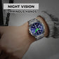 Orologio al quarzo luminoso impermeabile alla moda