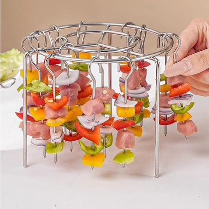 🥩 Friggitrice d'aria Barbecue Grill verticale Kebab Grill + Guanti termoresistenti in omaggio🍤