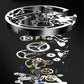 🎄 Saldi Natalizi: 50% DI SCONTO! ⌚ Orologio Meccanico Automatico da Uomo – Scheletro Romano Impermeabile, Cassa in Acciaio Inossidabile & Movimento a Carica Automatica ⚙️✨📦