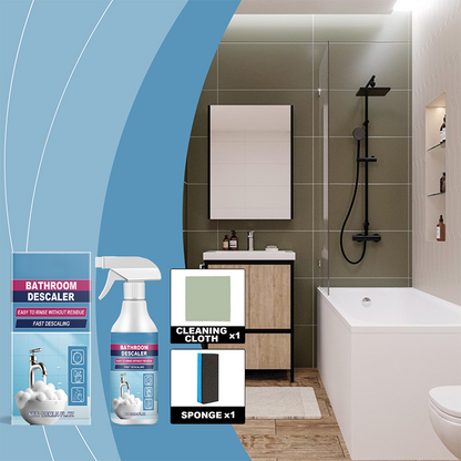 🛁✨ Un solo spruzzo e il bagno è pulito! Kit detergente tutto in uno per lo sporco ostinato del bagno: spruzza, lascia agire, risciacqua!