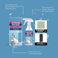 🛁✨ Un solo spruzzo e il bagno è pulito! Kit detergente tutto in uno per lo sporco ostinato del bagno: spruzza, lascia agire, risciacqua!