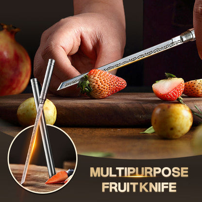 Coltello da frutta portatile multiuso per esterni con fodero