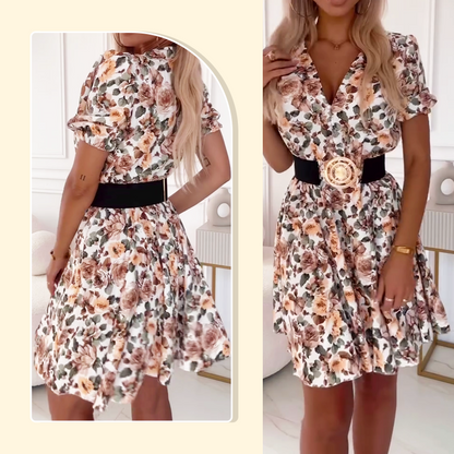 ⏳Sconto del 50% per un periodo limitato💥✨Mini abito da donna con stampa flore