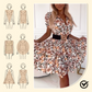 ⏳Sconto del 50% per un periodo limitato💥✨Mini abito da donna con stampa flore