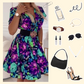 ⏳Sconto del 50% per un periodo limitato💥✨Mini abito da donna con stampa flore