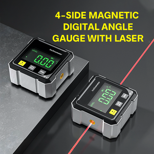 💥 Goniometro digitale magnetico a 4 lati con laser