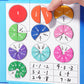 🔥🏅 Ultimo giorno -50%! Libro Magnetico Montessori Puzzle delle Frazioni – 106 pezzi educativi + penna, per imparare giocando a casa!