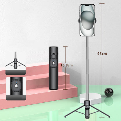 Treppiede portatile per selfie con Bluetooth a 4 gambe