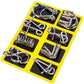 Anello puzzle in metallo da otto pezzi versione blu rompicapo