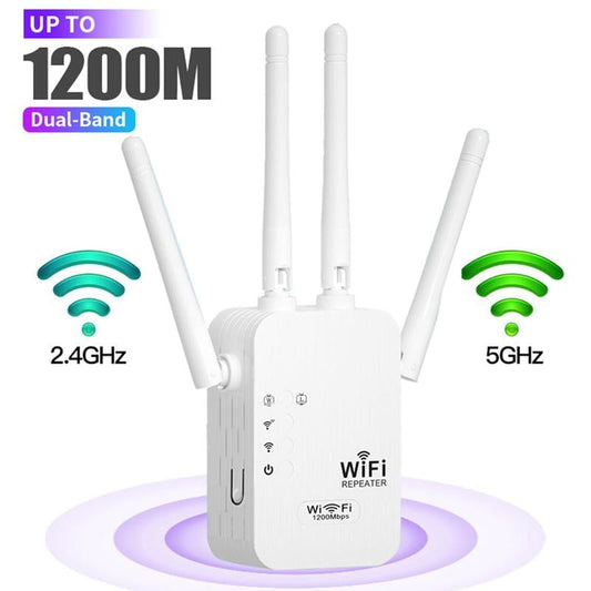 🎁Ultimo giorno: sconto del 49%! 🔥 Amplificatore Wi-Fi 2025 – 1200 Mbit/s, dual band (5 GHz / 2,4 GHz) 📶 Amplificazione massima del segnale – connessione stabile in tutta la casa!