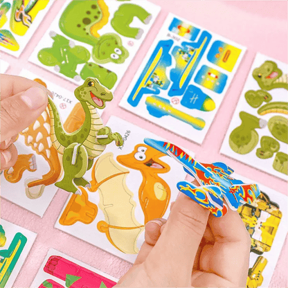 🦋Puzzle 3D educativo con personaggi dei cartoni animati
