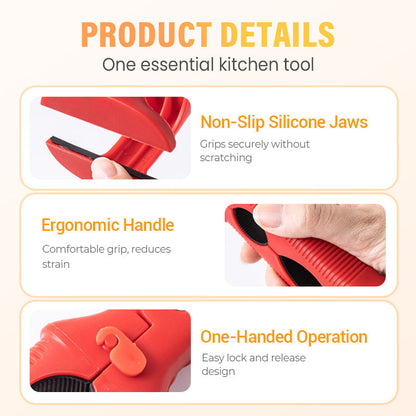 Clip in silicone 3 in 1 per ciotole e piatti