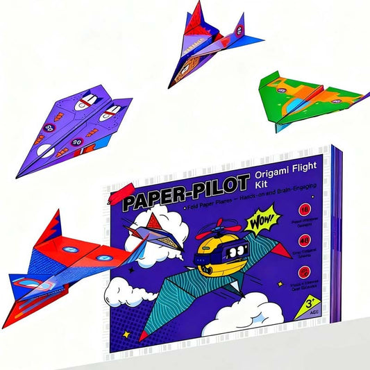 🎁🎄🛩️Set creativo di aeroplanini di carta fai da te per bambini✨