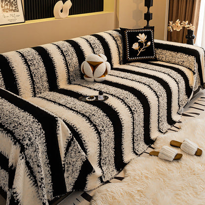 Copridivano in Peluche 🛋️✨🧺 Morbido peluche al tatto, con fondo antiscivolo e lavabile in lavatrice, protegge il divano da macchie e usura e conserva un ambiente di relax confortevole ogni giorno.