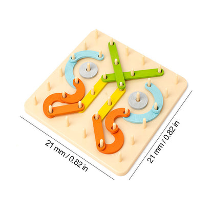 Puzzle Montessori con pannello forato 🎅Idea regalo di Natale!🎁Spedizione gratu