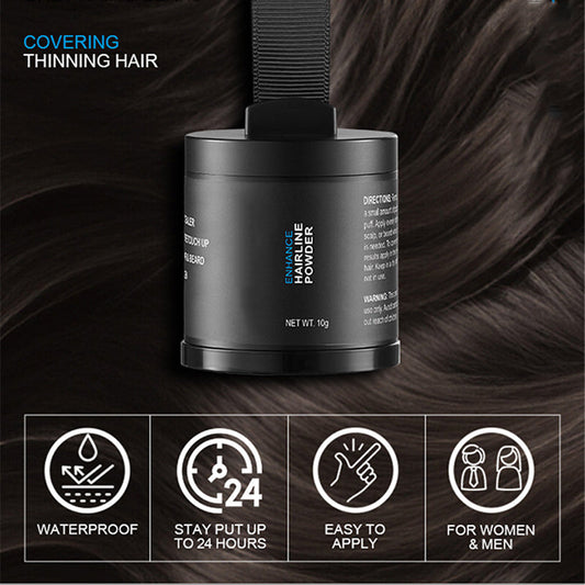 💧 Resistente all’Acqua fino a 24 Ore⏱️ Polvere Rifinitura Attaccatura, Maschera Spazi tra i Capelli, Barba e Sopracciglia🧴