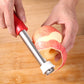 🍎🔪 Sbucciatore e scavafrutta 2 in 1 in acciaio inossidabile – pela e rimuovi il torsolo con un solo strumento! ✨🥄